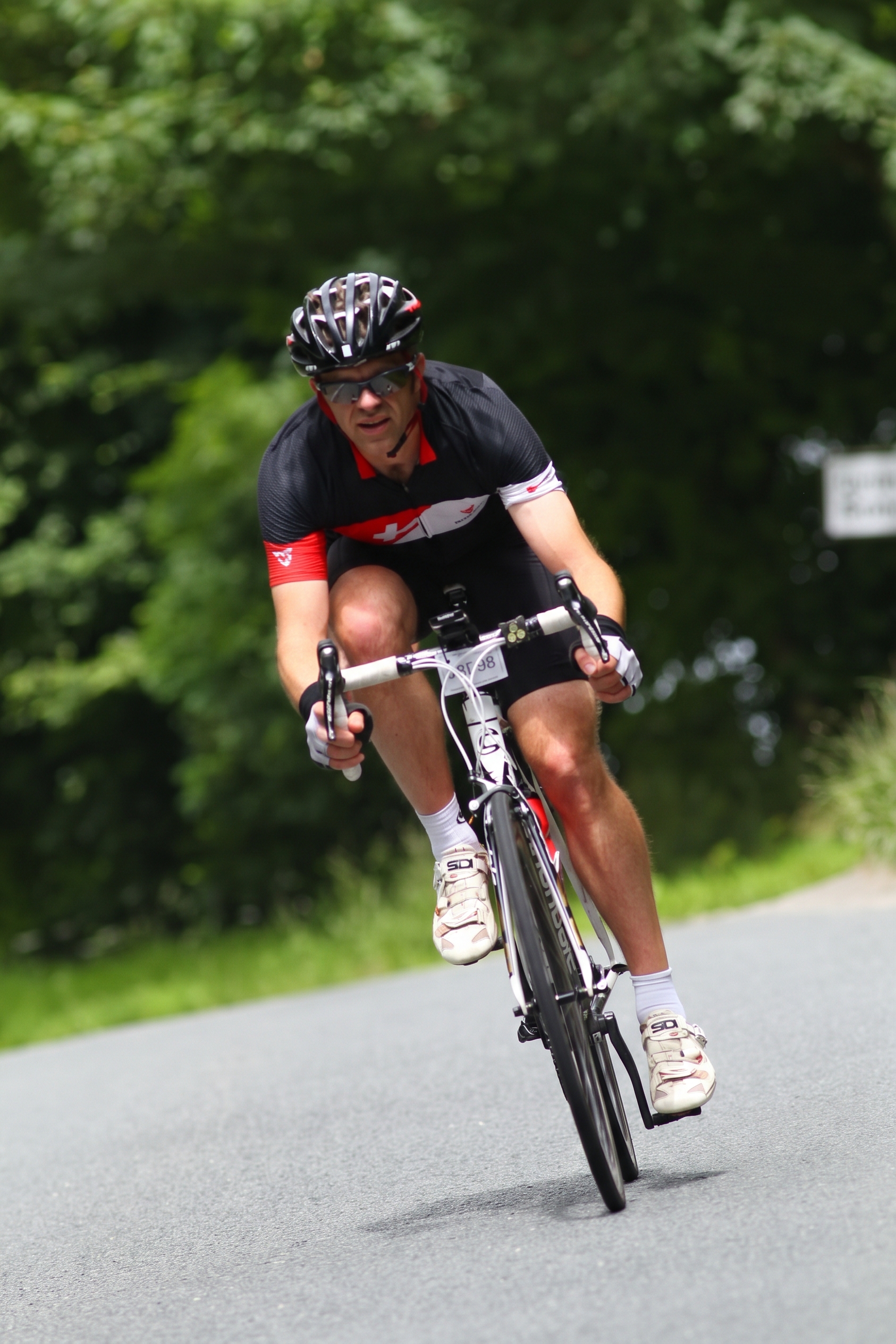 Rick, founder of KOM.club, out riding his bike